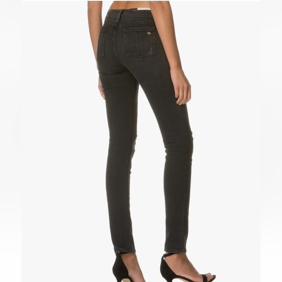 rag & bone jeans The Skinny in Rock with Holes sz 27 - Picture 3 of 14